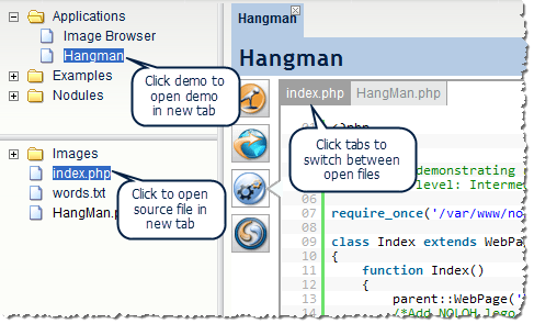 Navigate source files with the source-viewer